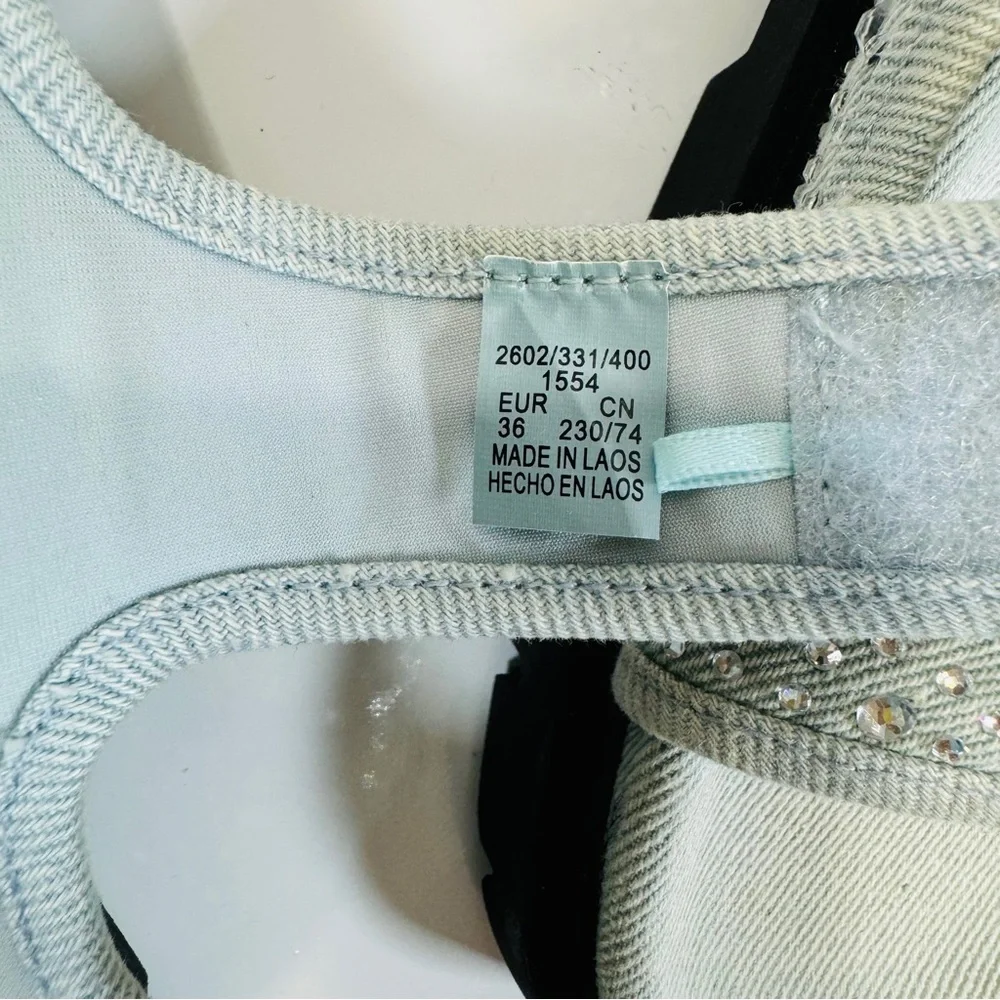 Zara Light‎ Blue Sandals with Crystals